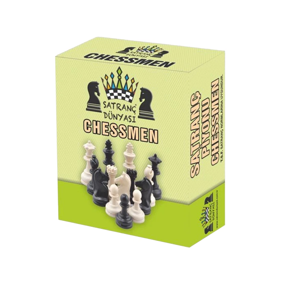 Plastic Chessmen Big Size 32 Pieces Chess World Pawn Big L Star 1050637 - Image 3 of 3