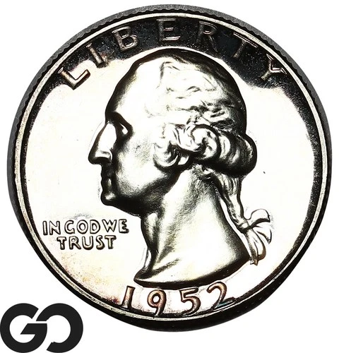 1952 Washington Quarter PROOF, Gorgeous Superb Gem PR++
