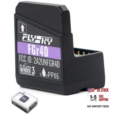 HTLNUZD Flysky FGr4D Receiver 4CH 2.4G Built-in Dual-Antenna PWM/PPM/i-BUS2/S. 