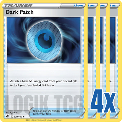 4x Dark Patch 139/189 x4 - Astral Radiance - Pokemon TCG - Playset