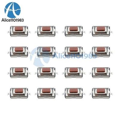 50pcs 3x6x2.5mm tactile push button switch tact micro switch 2 pin SMD *lj