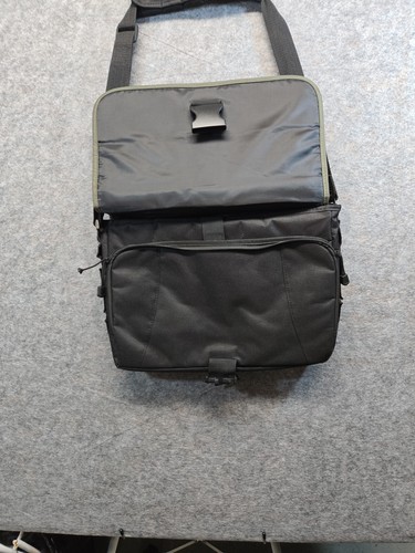 Lenovo Laptop Shoulder Bag Messenger Bag Many Compartments Black/Olive Green - Afbeelding 3 van 8
