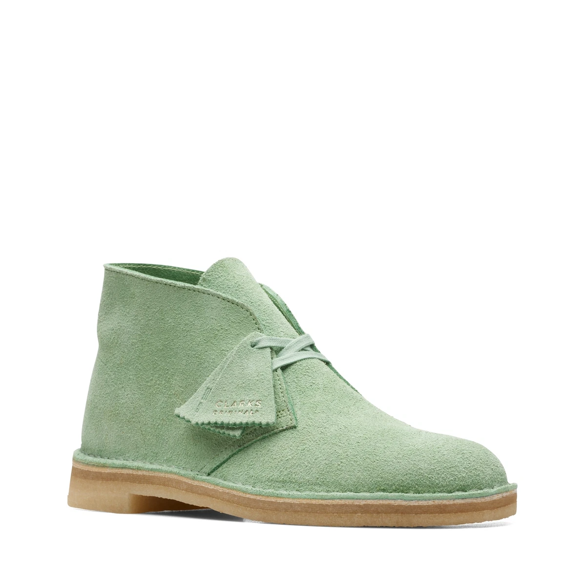 Green clarks hotsell desert boots