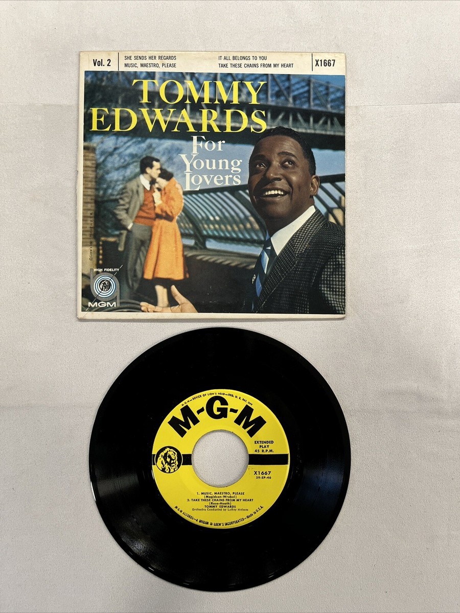 Tommy Edwards - For Young Lovers - 4 Songs - Vol. 2 X1667 45rpm