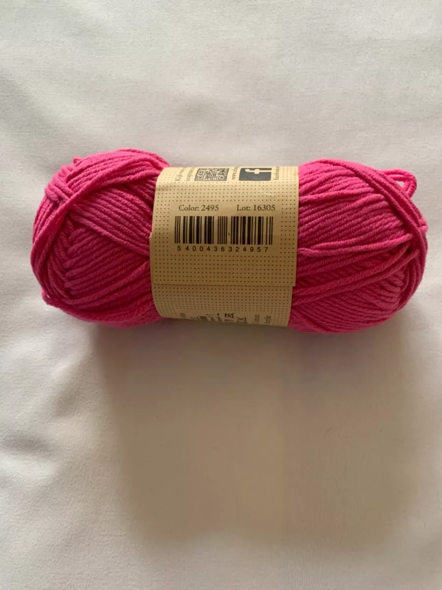 Scheepjes Softfun DK Cotton Mix Easy Care Hot Pink Yarn 50g - 2495