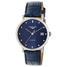Longines L4.810.4.97.2 Elegant Blue Automatic Men's Watch New Box Papers