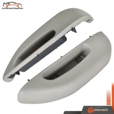 For Chevy GMC 2500 3500 96-02 Van Pewter Pair Front RH & LH Door Armrest Handle