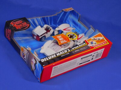 DELUXE MACH 5 & SPEED RACER AND RACER X & CAR 2007 MATTEL HOT