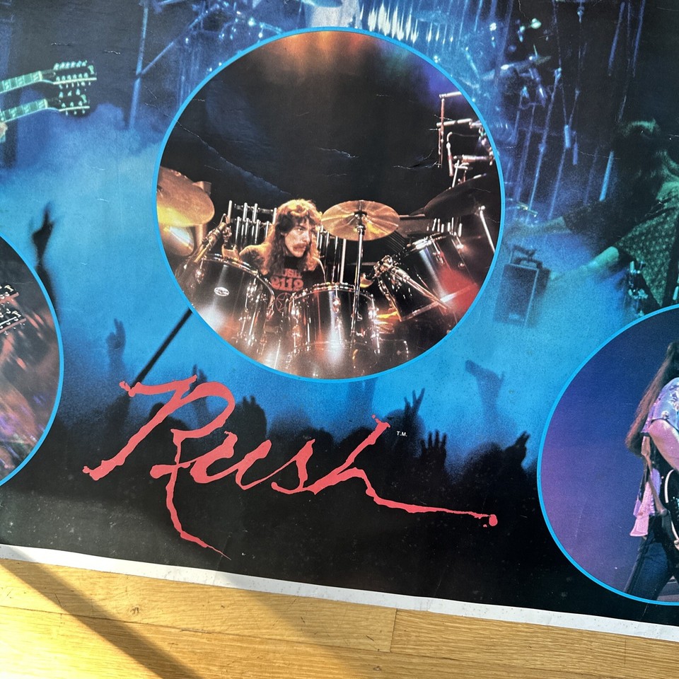 1979 Rush Poster by BiRite Enterprises Cat Productions 22"x34" Damaged “ eBay