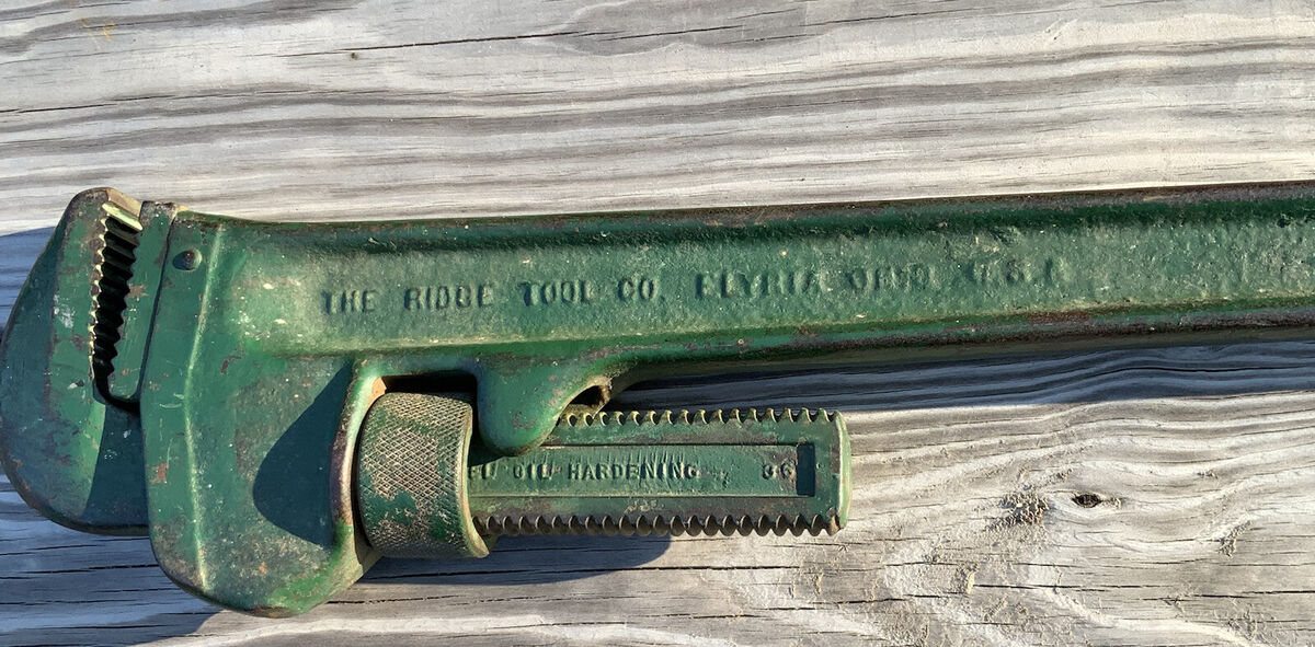 Vintage RIDGID 36 Steel Pipe Wrench, 1930's Pat #1727623 Vintage RIDGID 36 Steel Pipe Wrench, 1930's Pat #1727623