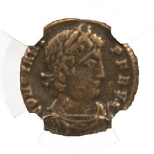 NGC VF AE3/4 de Constans AD337-350 MUY FINO NGC Antiguos Certificado Bronce Foto 2 de 2