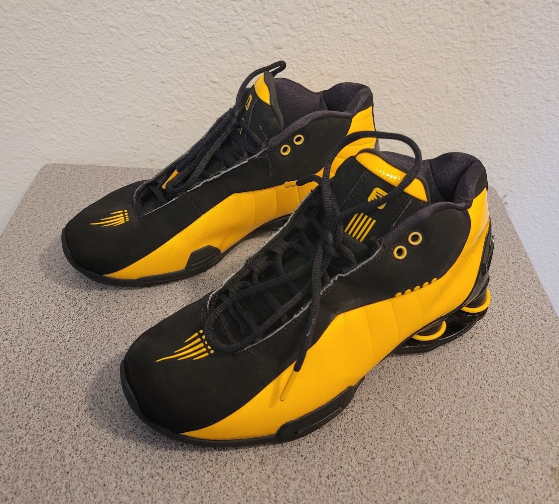 Nike Shox BB4 Gold Black Mens Size 8 