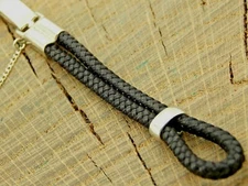 NOS Lenox Vintage Unused Loop End Butterfly Clasp Watch Band Stainless & Nylon