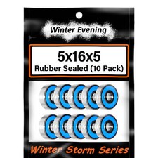 5x16x5mm 625-2RS 10 Rubber Sealed Bearings 