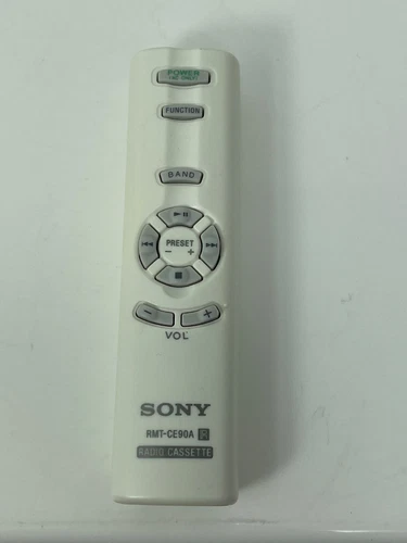Sony Personal  Black Boom Box Remote Control RMT-CE-90A White