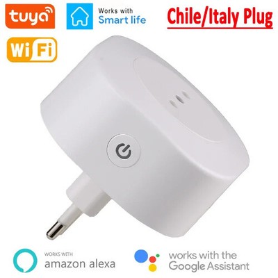16A Wifi Smart Plug Socket Power With Timer USB Charger Tuya APP Voice Control 