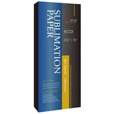 A-SUB Sublimation Paper 3.5X9 100 Sheet for Mug Cup Tumbler Inkjet Heat Transfer