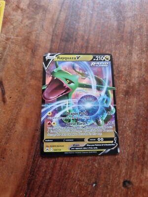 Pokémon TCG Rayquaza V Crown Zenith 100/159 Holo Ultra Rare