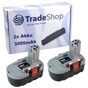2x Akku 3000mAh f. Bosch BAT025 BAT026 BAT160 13618 Ni-MH 3Ah 18V | eBay