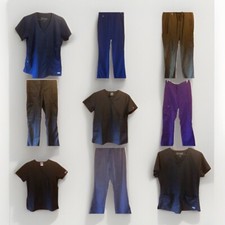 SCRUBS LOT  Nursing Sets  Singles 9pk, GREY  S ANATOMY  CHEROKEE