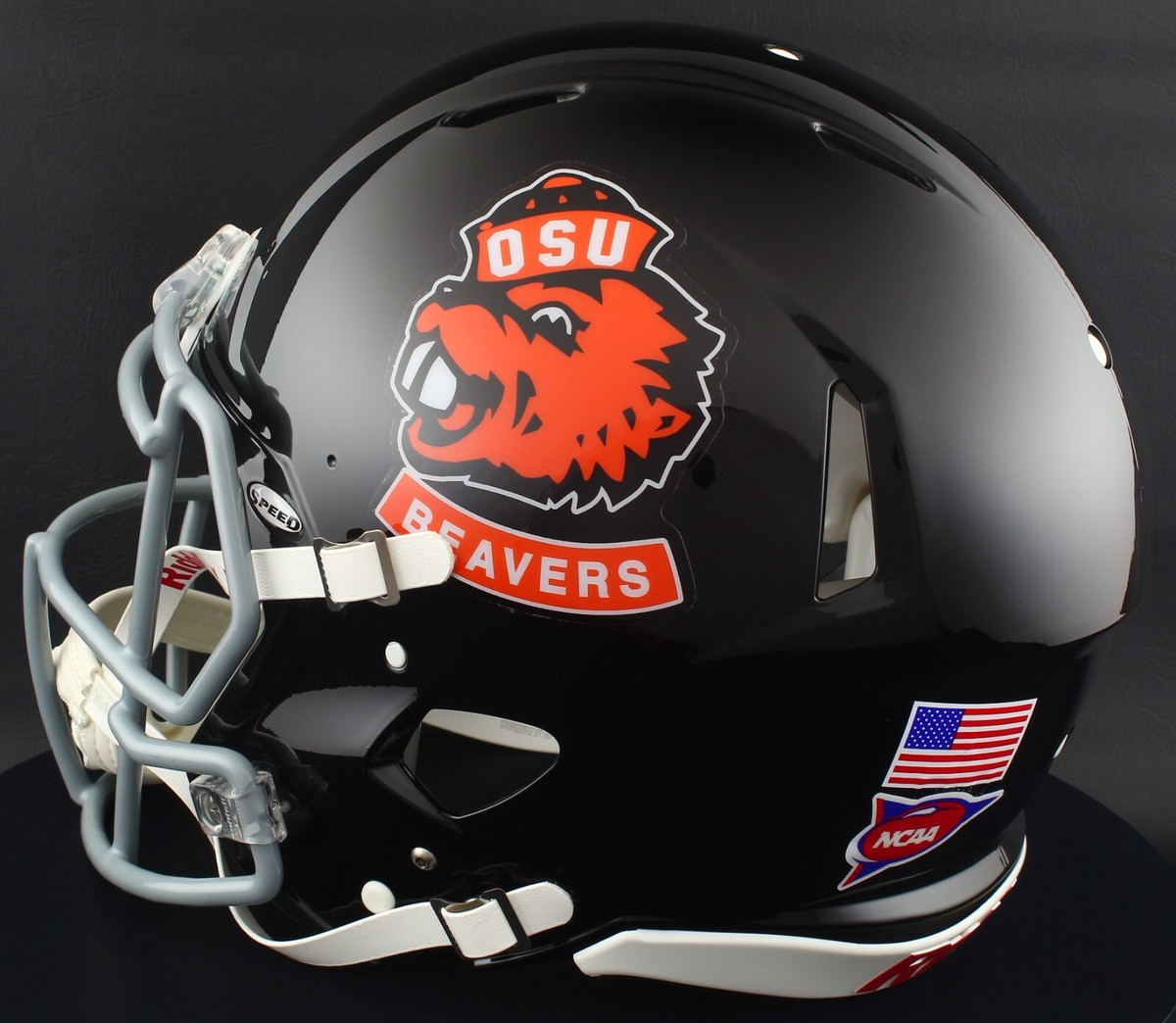 authentic oregon state football helmet Ducks Speedflex Beaver Salute Alternate is made for the true Beavers fan Schutt NCAA Oregon State Beavers