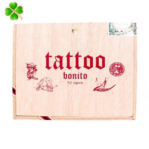 Caja de cigarros de madera vacía Tattoo Bonito 9" x 6,75" x 4,5" - Imagen 11 de 12