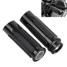 1" Handlebar Hand Grips For Harley Road Street Glide Heritage Springer Sportster