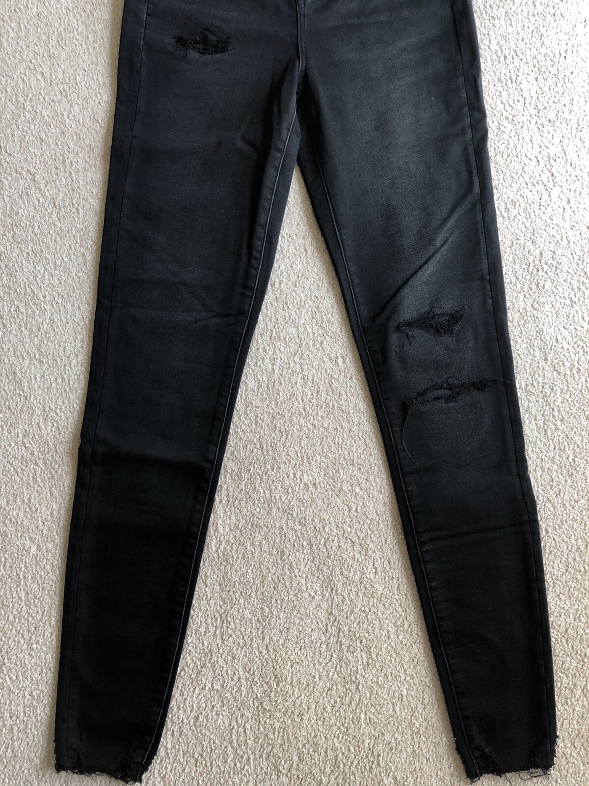 American Eagle Curvy Hi-Rise Jegging Jeans Cozy Next Level Fade To Black 2 XLong image 3