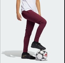 ADIDAS Women's TIRO Flare Ankle Zip Soccer / Football Pants NWT Crimson MEDIUM
