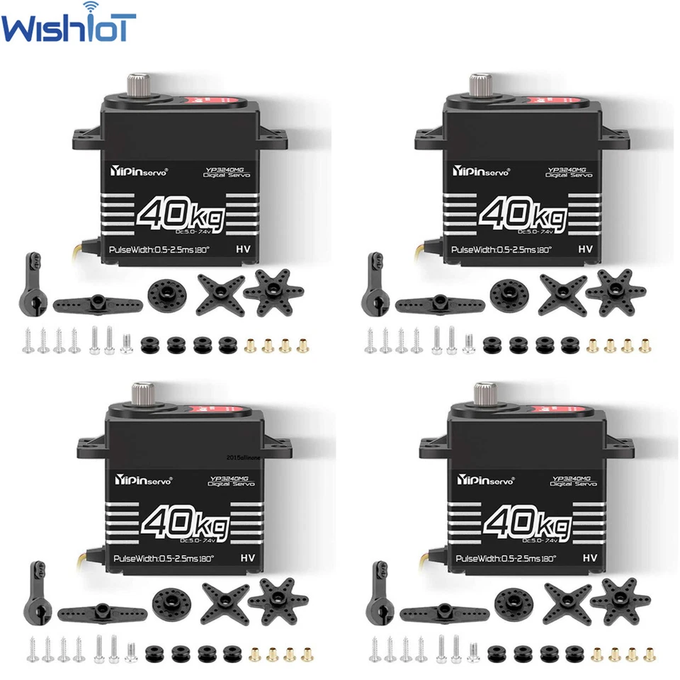 40KG High Torque Waterproof IP67 Brushless Servo Motor For 1/8 1/10 DIY RC Model - Image 2 of 4
