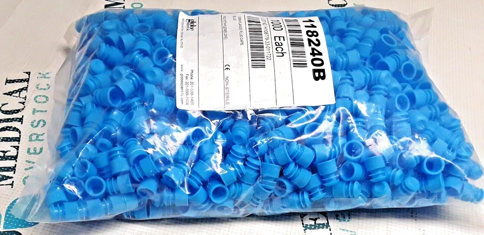 118240B - GLOBE SCIENTIFIC - TAPAS DE ENCHUFE DE BRIDA 13 MM - AZUL - 1000/BOLSA - NUEVO Foto 4 de 4