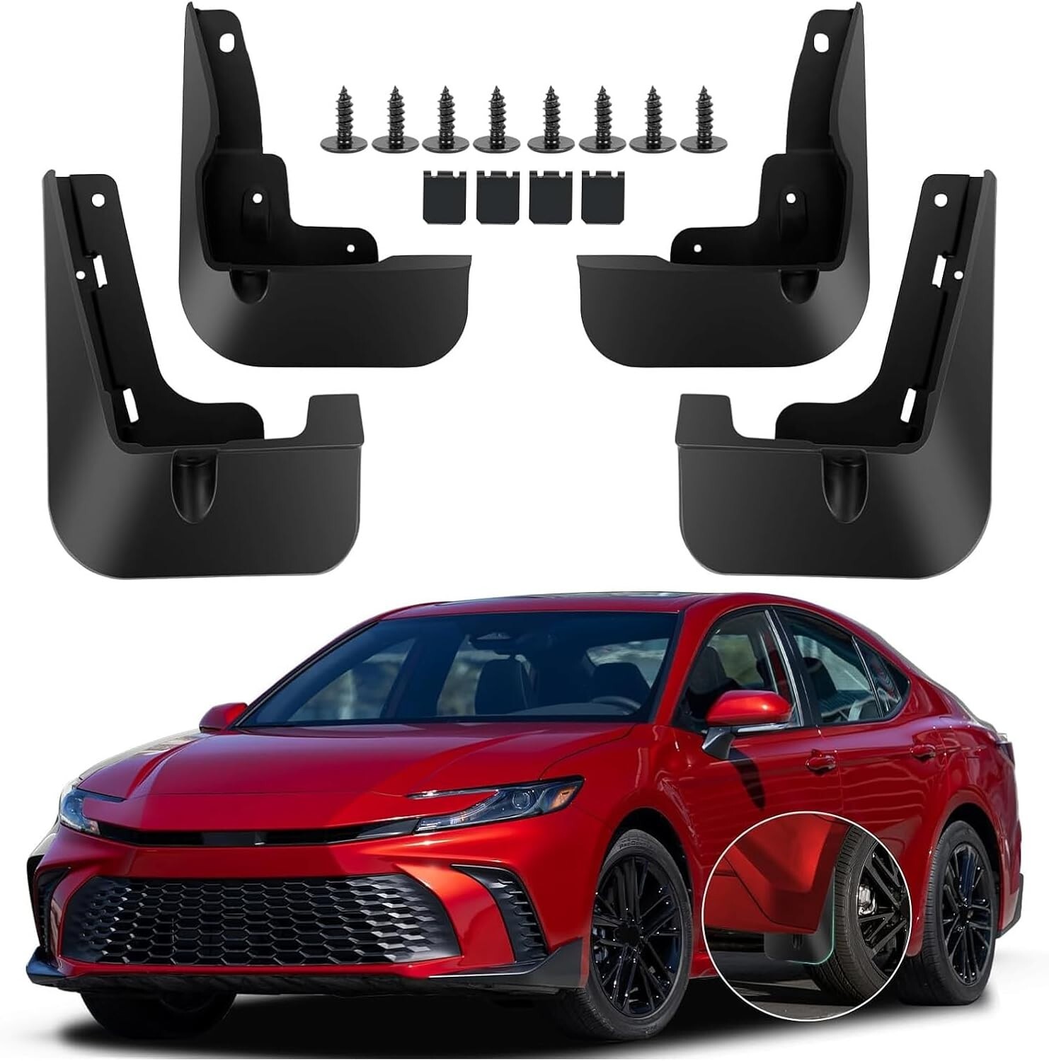 Mud Flaps Compatible with 2025 Toyota Camry Hybrid (XV80) SE/XSE Accessories ...-image