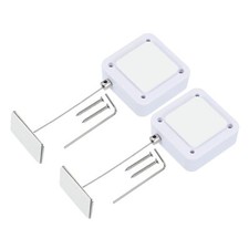 6.6 ft Retractable Remote Control Tether 2 Pack Security Cable Lanyard Lock w...