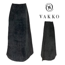 Vintage 80s VAKKO SPORT Womens S Soft Suede Leather Maxi Skirt Long Boho Western