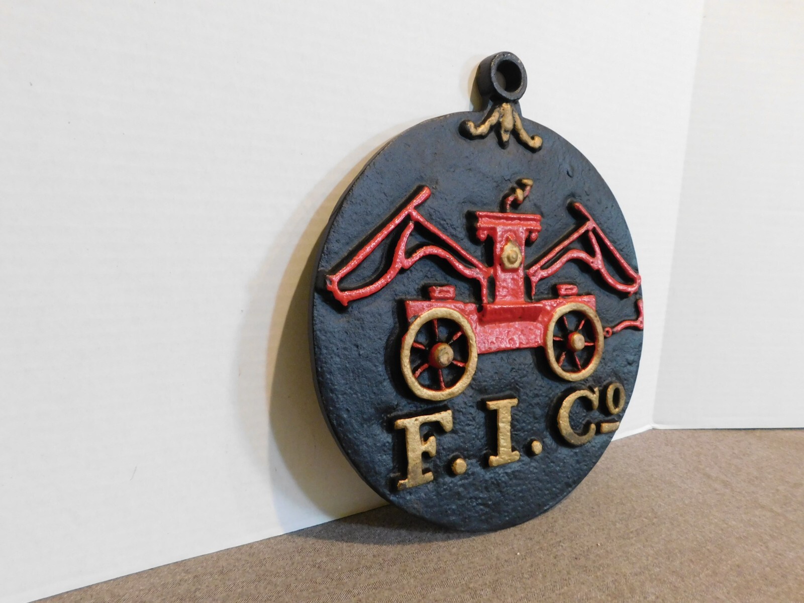 Vintage Cast Iron Fire Insurance Co House Plaque eBay