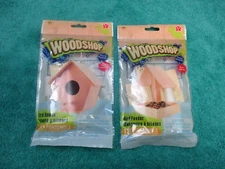 WOODSHOP BIRD HOUSE AND BIRD FEEDER SET OF 2 COMBO NEW FACTORY SEALED #4