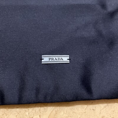 New 2 Blue Satin Authentic PRADA Dust Bad Cover Sleeper Travel