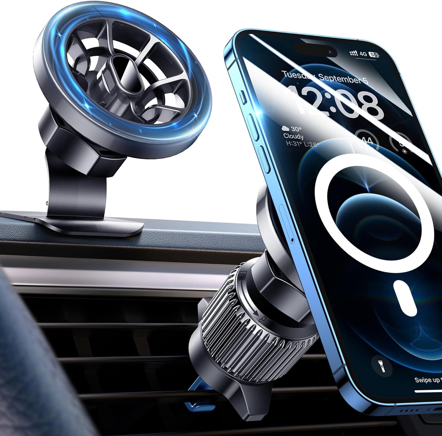 For Car Mount 20 Strong Magnets Magnetic Phone Holder for Car Dashboard Hands