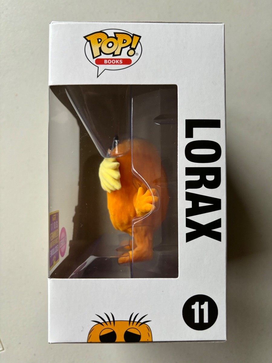 Funko Pop Books Dr. Seuss Flocked Lorax #11 2017 SDCC Comic