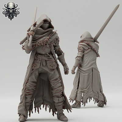 Vagabond Knight - Realsteone - Terrain Wargaming D&D DnD 32mm 40mm 54mm