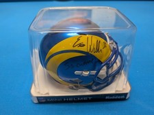 Eric Weddle Signed Mini NFL Los Angeles Rams Helmet