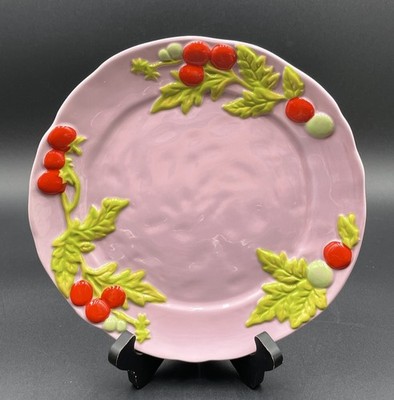 Anthropologie Foster Stoneware Dessert Plate Tomato 9