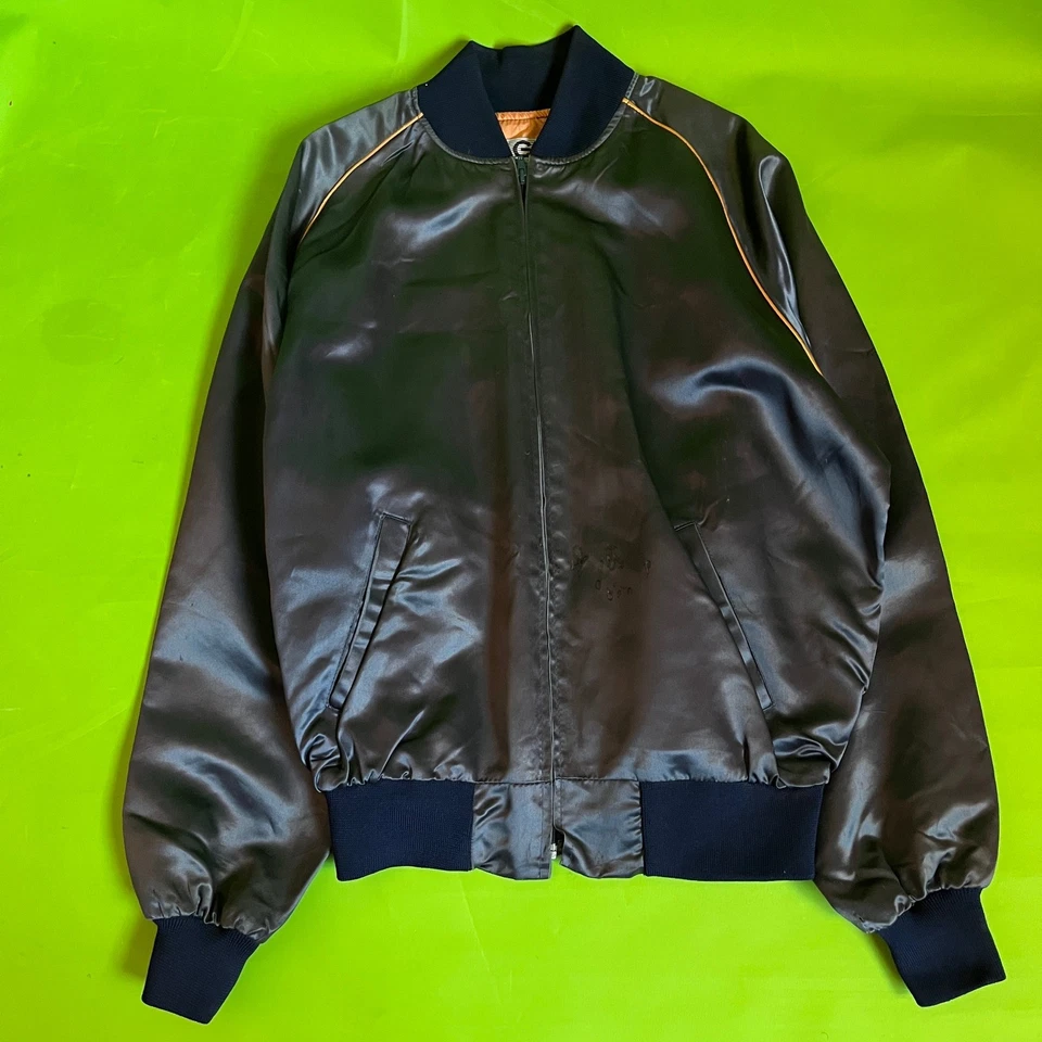 XL Chaqueta Bomber De Colección The Duck Factory Programa de TV Jim Carey Cast Satén Para Hombres Foto 2 de 4