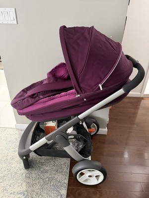 Stokke Crusi Chasis With Carry Cot Purple