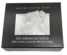 2023-S $1 1-oz Proof American Silver Eagle BOX & COA PNLY, NO COIN