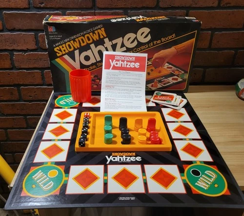 Vintage 1991 Milton Bradley Yahtzee Showdown Board Game