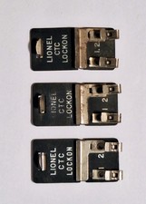 QTY THREE 3 PW Lionel CTC Lockons for O/O-27 Gauge Track VG Condition