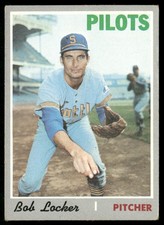 1970 Topps Bob Locker (Ink On Back) Seattle Pilots #249