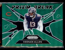 2024 Panini Prizm #8 Keenan Allen Prizm Break Green Prizm