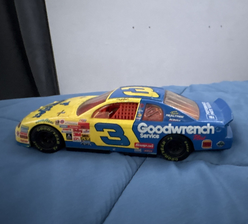 Goodwrench Service Plus Wrangler #3 NASCAR Diecast Racing Car Blue/Yellow